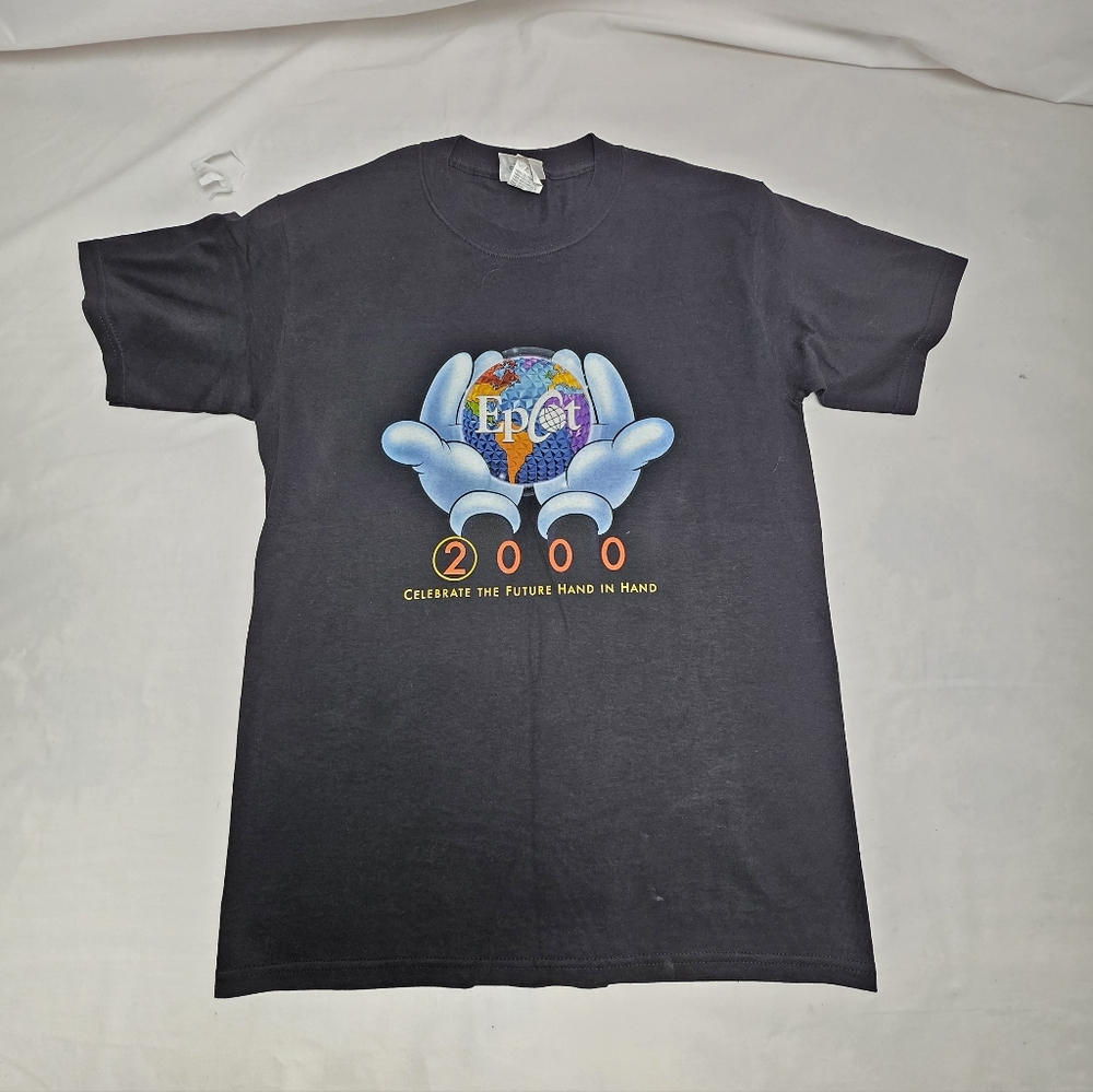 Epcot WDW Disney 2000 Celebrate The Future Hand In Hand Globe Mickey Hands SMALL
